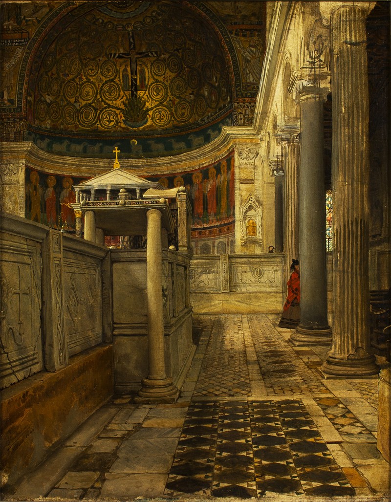 Lawrence Alma-Tadema, Interior of the Church of San Clemente, Rome, 1863, Collection Museum of Friesland, Leeuwarden. Photo © Martin Rijpstra