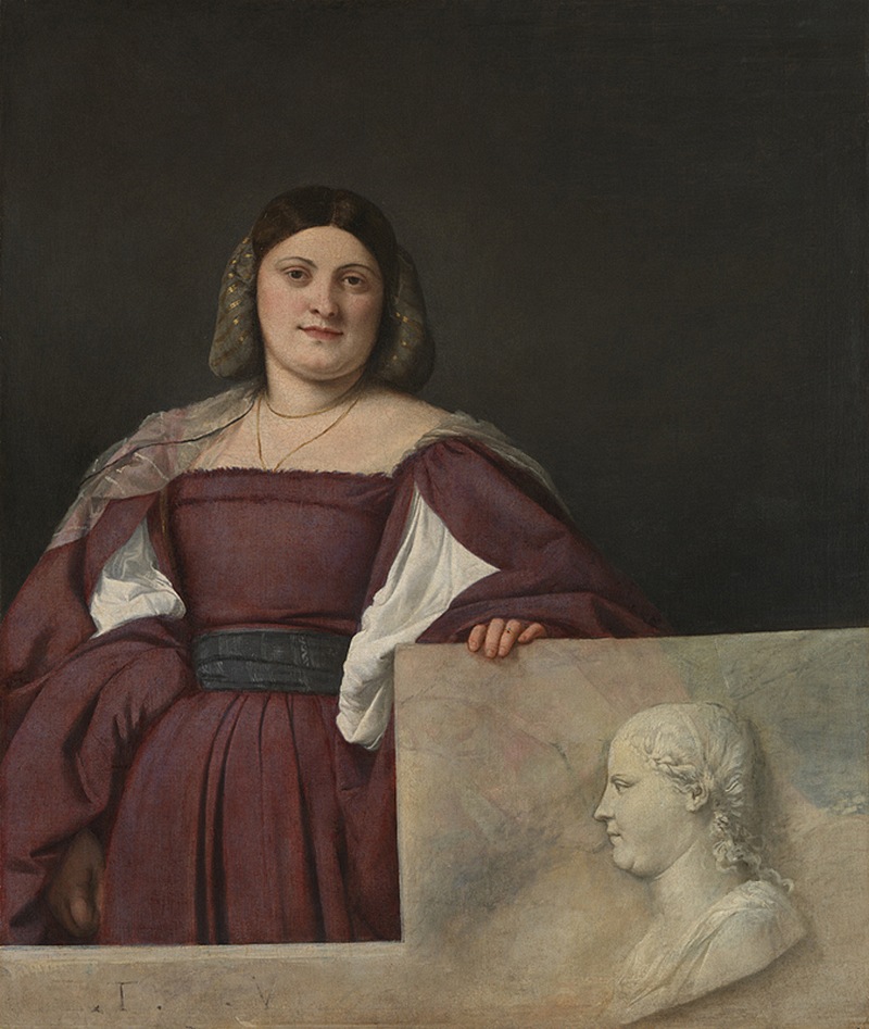 Titian, Portrait of a Lady ('La Schiavona') (c.1510-12); National Gallery