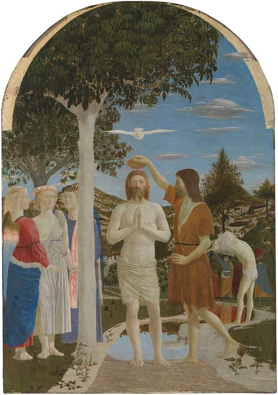 Piero della Francesca, Baptism of Christ, National Gallery, London