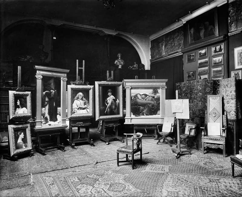 Frederic Leighton's Studio photographed by Bedford Lemere, 1 April 1895. ©Historic England Archive; courtesy of Leighton House Museum