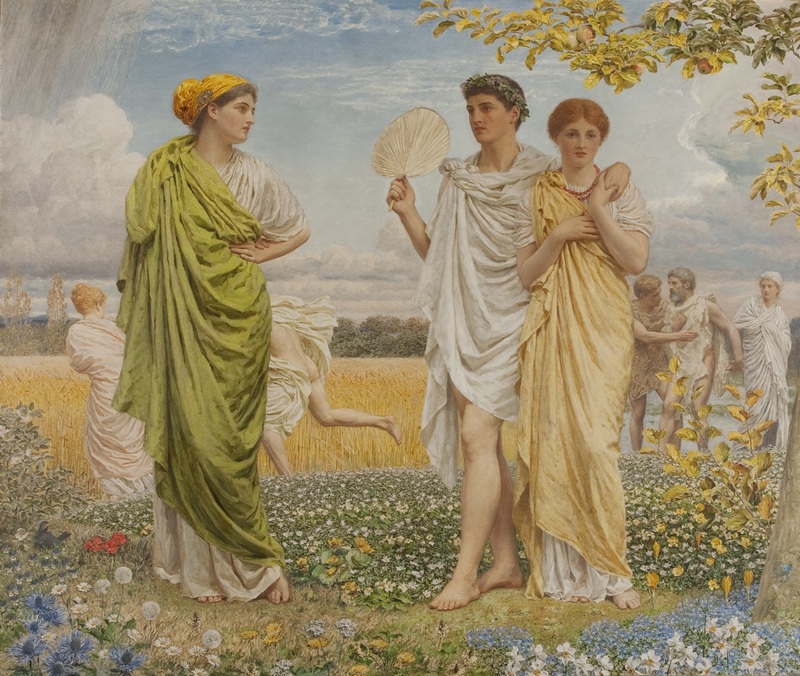 Loves of the Wind and the Seasons, by Albert Moore, Blackburn Museum and Art Gal