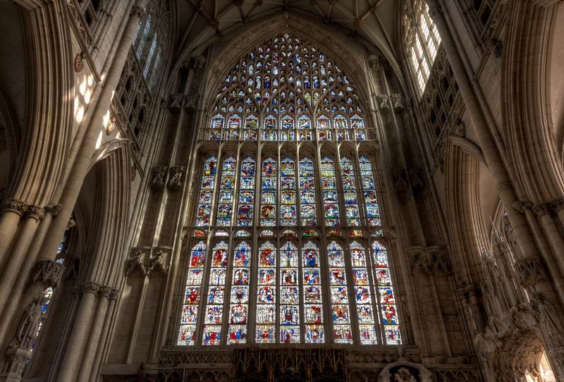 Great East Window York Minster (Photo: Derwisz, Flickr; CC licence BY-NC-SA 2.0)