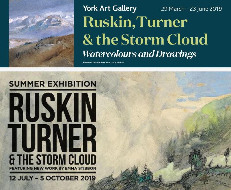 Exhibition banners for Ruskin, Turner & the Storm Cloud