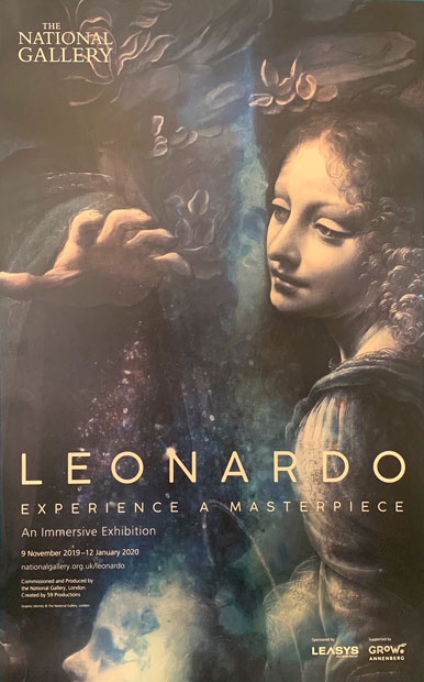 Leonardo: Experience a Masterpeice - exhibition poster