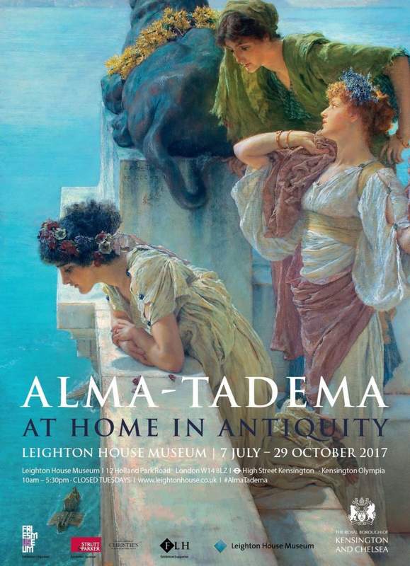 Alma-Tadema: At Home in Antiquity - exhibition poster - Leighton House Museum