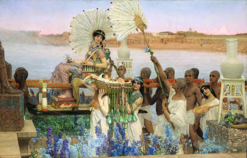Alma-Tadema, The Finding of Moses, 1904, Private collection (Photo courtesy Christie’s)
