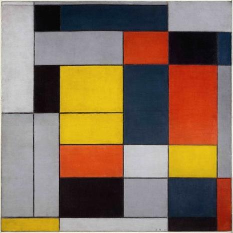 Piet Mondrian No VI Composition No II 1920 465x465