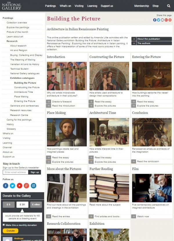 Building the Picture, National Gallery exhibition: online catalogue
