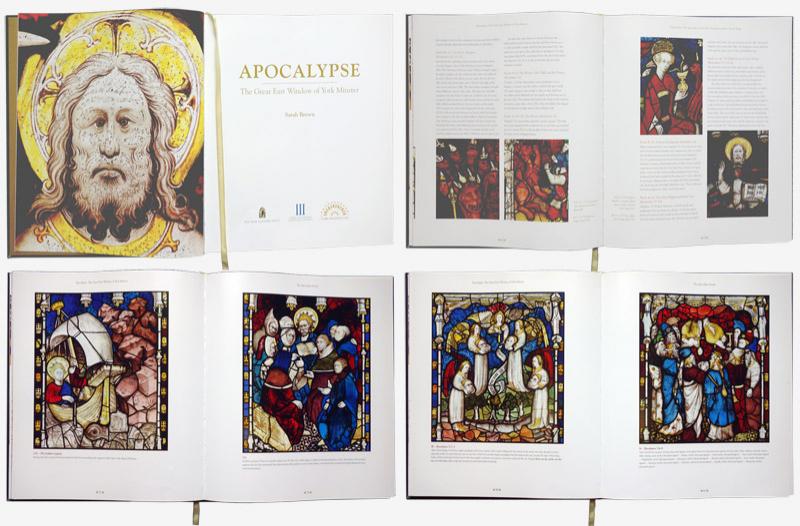 Spreads from Apocalypse:The Great East Window of York Minster by Sarah Brown