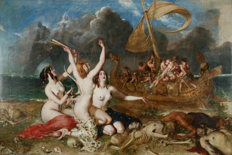 The Sirens and Ulysses by William Etty, Manchester Art Gallery