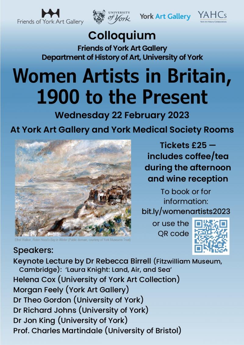 22 February 2023 - poster for 'Women Artists in Britain, 1900 to the Present'