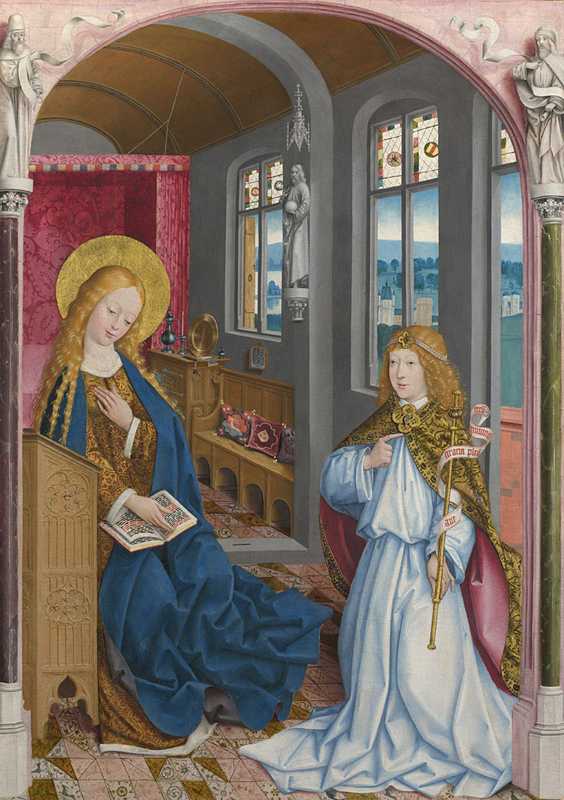 The Annunciation by Master of Liesborn (National Gallery)